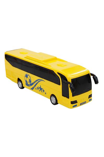 Shem Toy Frictional School Bus Frictional School Car Patterned Bus Yellow Color Toy Bus 22 cm