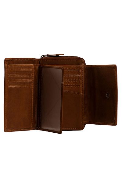 The Chesterfield Brand Wax Pull Up Ascot Geldbörse RFID LED 13,5 cm