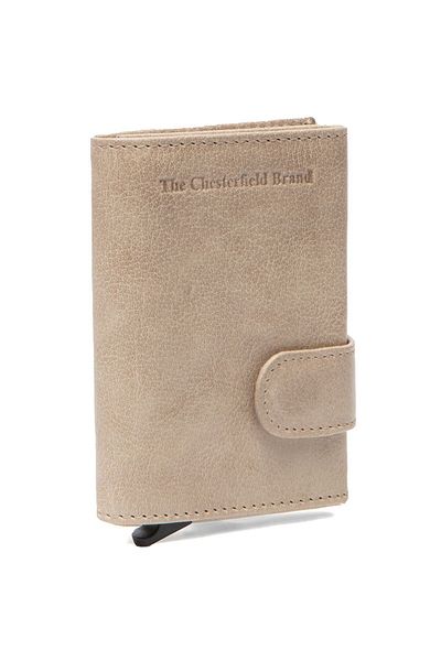 The Chesterfield Brand Antique Buff Credit card case RFID protection Leather 7 cm