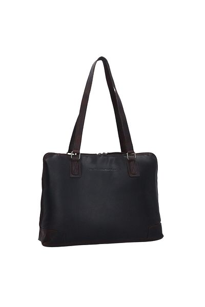 The Chesterfield Brand Flint Schultertasche Leder - 37 cm Laptop Fach, Wax Pull Up