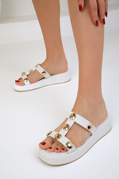 SOHO White Women's Slippers 18976