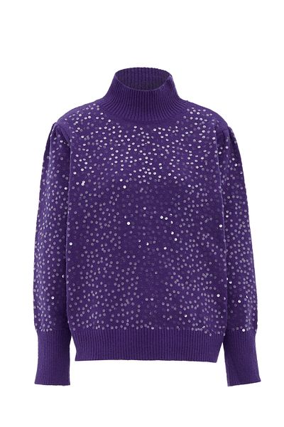 Faina Strickpullover mit Pailletten