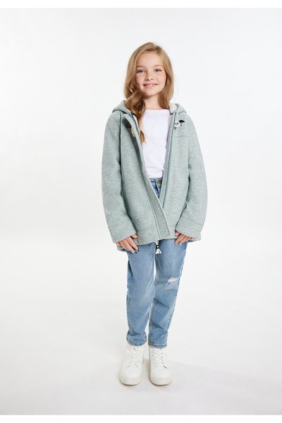 Schmuddelwedda Strickfleecedufflecoat pentru fetiță