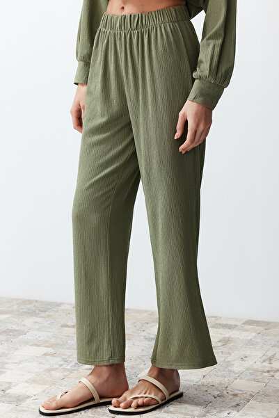 Trendyol Collection Zelená sada tkané košile a kalhot - Twoss24Au00066