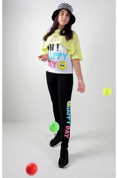 AIKO Colorful Girl Teenage Top and Bottom Set T3