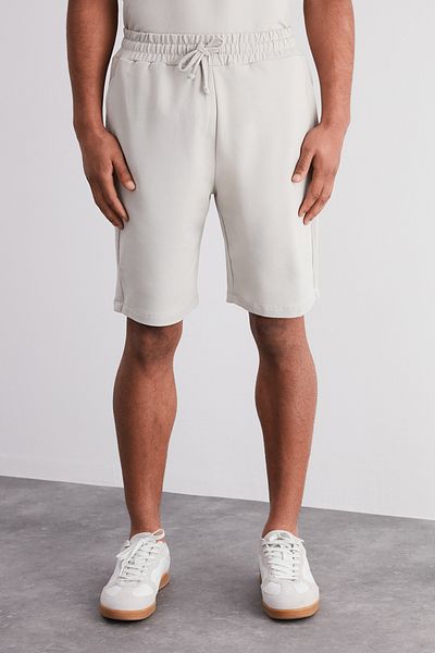 Trendyol Collection Stone Regular/Normal Cut Limited Edition Strickoptik Detail Shorts&Bermuda TMNSS24SR00035