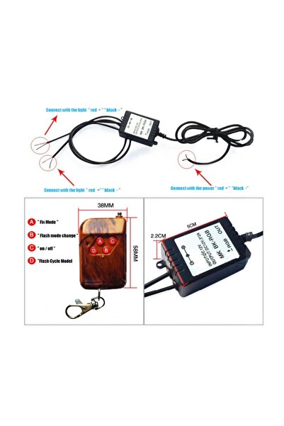 Kalite Sepetinde 16 Modlu Led Far Kartal Sis Çakar Modülü Uzaktan Kumandalı
