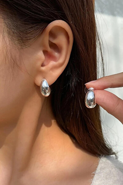 Diloshtrend Design Damla Küpe Gümüş Ton