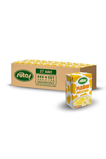 Sütaş Muzlu Puding 200 g (27 adet)