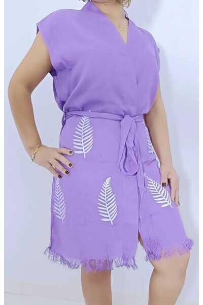 Nevin Acar Φόρεμα παραλίας Kimona με σχέδια από μπαμπού