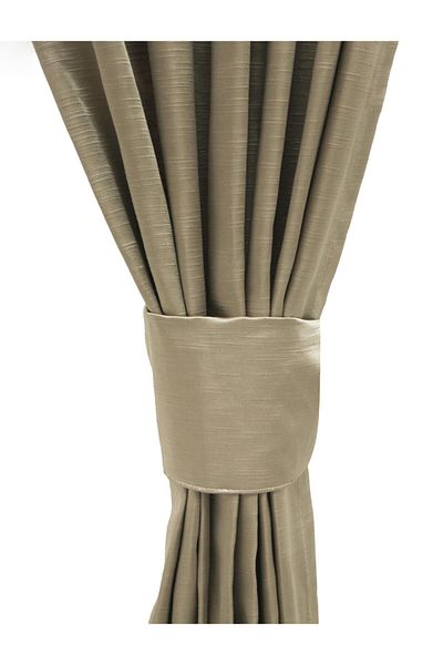 Premier Home Satin Background Curtain 140x260 Gold