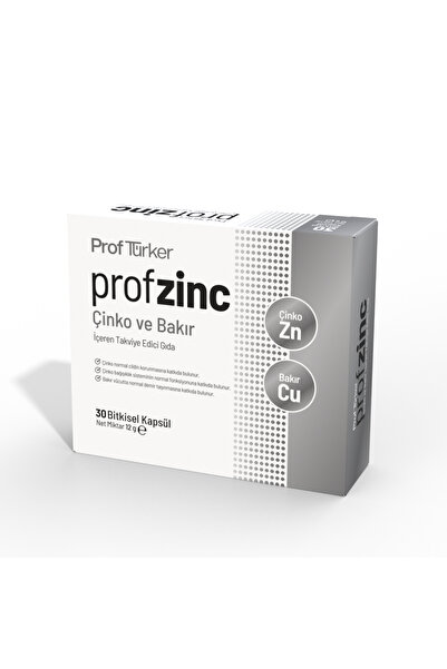 ProfTürker Profzinc - Çinko ve Bakır Mineralleri İçeren Gıda Takviyesi