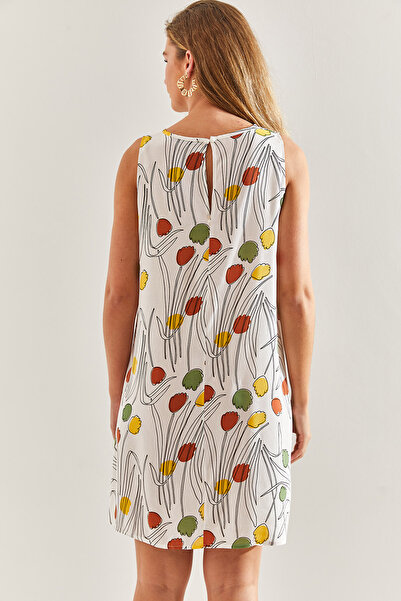 Bianco Lucci Dámské vzorované viskózové šaty60171041