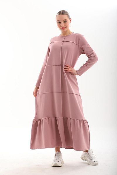 WestBound PUDRA Μπλοκ φούστα με βολάν Hijab Casual μακρύ αθλητικό φαρδύ φόρεμα
