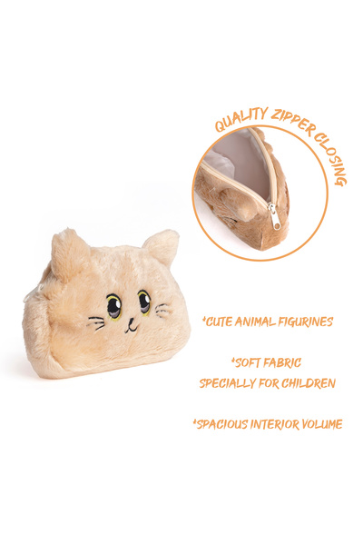 YEŞİL KIRTASİYE Cute Plush Pen Holder