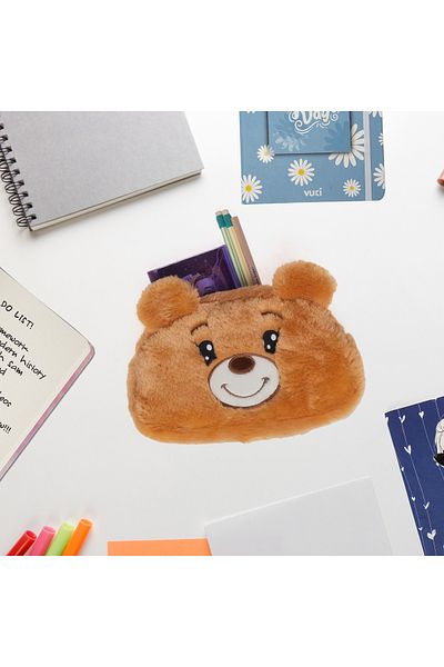 YEŞİL KIRTASİYE Cute Plush Pen Holder