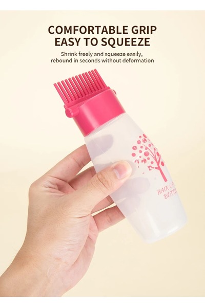 gaman New Design - Comb Hair Coloring and Care Oil Application Refillable Empty Bottle