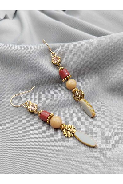 takitokaciniz Czech Glass and Crystal Bead Women's Earrings