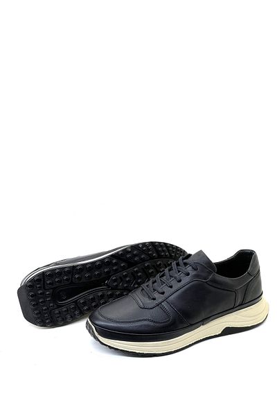 grado Black Genuine Leather Men's Sneaker - 6110 Casual Model