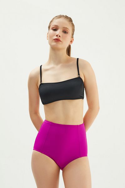 Eros High Waist Recovery Purple Bikini Bottom - 2632Esmm