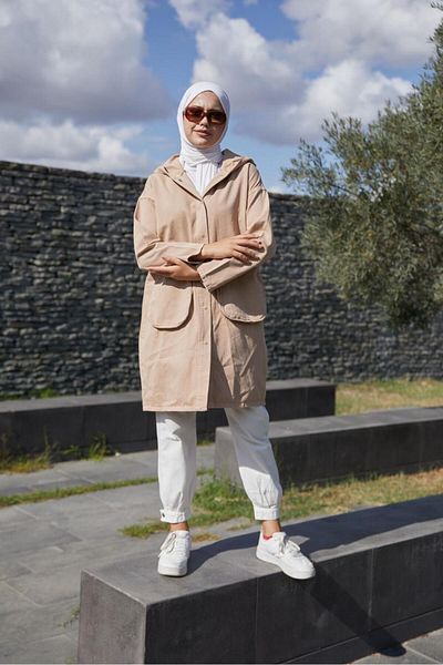 ENZİM JEANS Oversize Γυναικείο Τζιν Μπουφάν