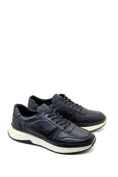 grado Black Genuine Leather Men's Sneaker - 6110 Casual Model