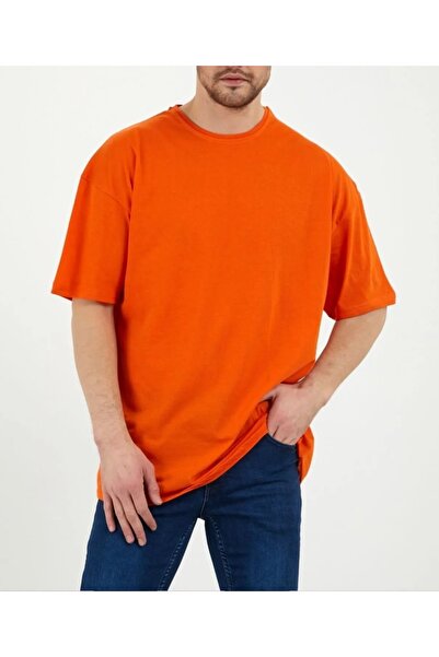 Swana Muška 100% pamuk unisex crna Oversize kroj okrugla kragna majica - nara...