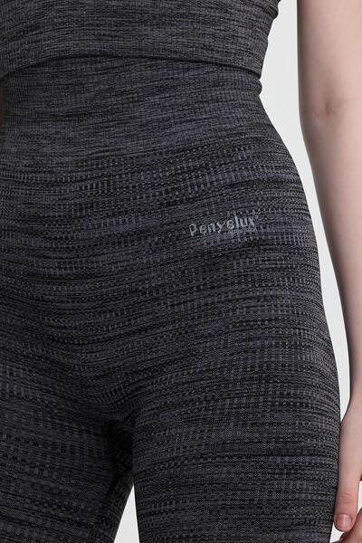 Penyelux Women's Seamless Fitness Seamless Recovery Sports Tights Black