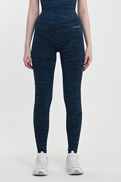 Penyelux Women's Seamless Fitness Seamless Recovery Sports Tights Blue