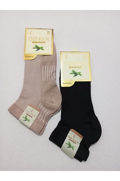 Rbs MEN'S BAMBOO LACOS SEAMLESS WASHED SOCKS 2-PACK