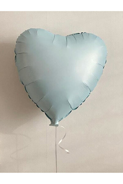 kidspartim Saten Kalp Açık Mavi 18 inç Folyo Balon 1 Adet