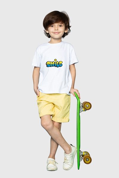 herotasarım Tricou pentru copii Smile cu mânecă scurtă - BLL4509