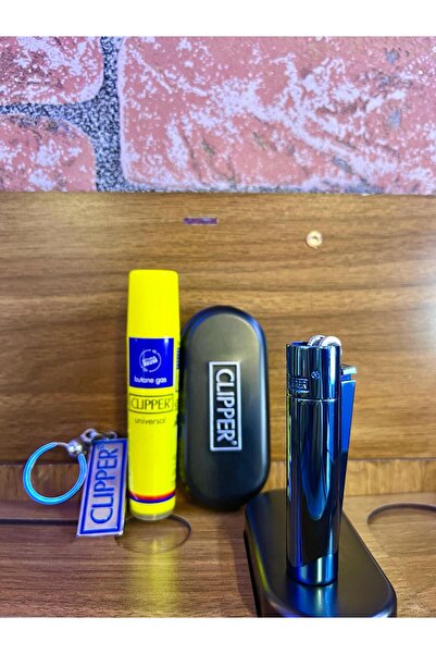 Clipper ÖZEL AHŞAP KUTULU GAZLI ÇAKMAK SETİ