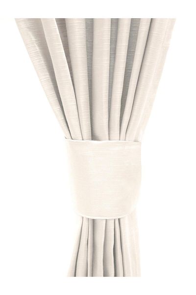 Premier Home Satin Background Curtain 140x260 Ecru