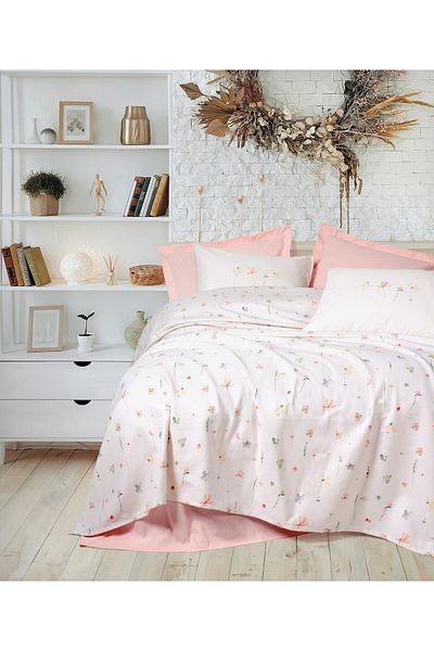 Cotton Box Sweet Single Pique Set Calme Pink