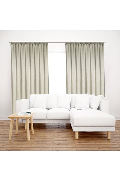 Premier Home Σατέν Κουρτίνα Φόντο 140x260 Μπεζ