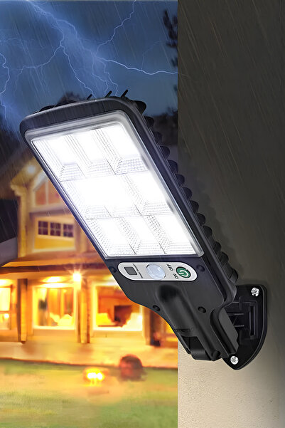 Markafox Güneş Enerjili Hareket Sensörlü 120 Ledli Solar Bahçe Sokak Mahalle ...