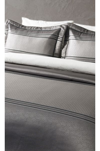 Doqu Home مفرش سرير ماتيلدا مزدوج - فضي