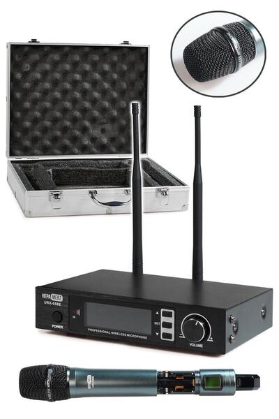 Hepa-Merz URX-650E Yüksek Performans Kablosuz Mikrofon Seti EL Tipi