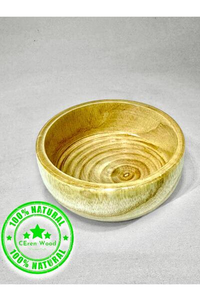 Butik Ceren Wooden 5'li Doğal Ağaç Çerez Kasesi El Yapımı Tahta Ahşap Çerezlik