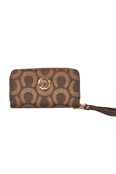 U.S. Polo Assn. Geantă portofoliu maro pentru femei Usc24445