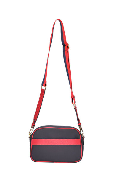 U.S. Polo Assn. Lacıvert-Kırmızı-Beyaz Kadın Postacı Çantası Us24281