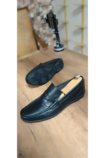 capel hor-se Men's Summer Hand Wallet Genuine Leather Daily Black Shoes