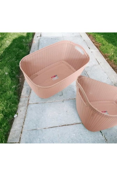 ÇEÇEN HOME Damla Laundry Basket 32 Lt (57X33X23)