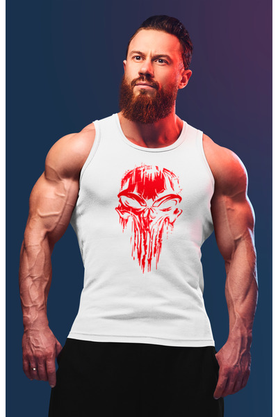 TREND ALİSSE Ανδρικό αθλητικό εσώρουχο - Sportsman Red Skull Printed Fitness ...