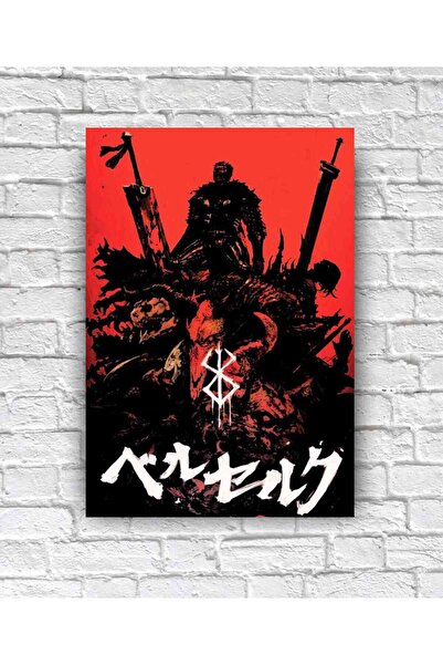 icase Berserk Guts Griffith Casca Corkus Gambino Poster Anime Tablou din lemn
