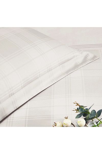 Taç Carly Jacquard Ecru Satin 2-Piece Pillow Case 50x70 Cm