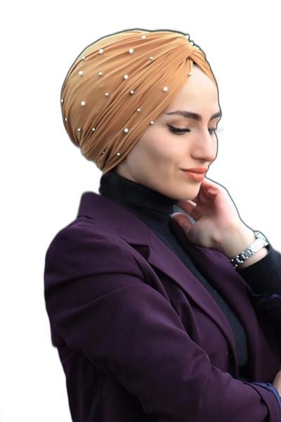 tessetür Bone diyarı PEARL FILLING BONE READY MODEL SANDY FABRIC HYJAP
