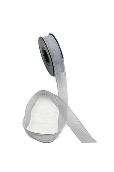 Eminonutoptanci Λινό κορδέλα Nopel 2,5 cm - 20 μέτρα γκρι