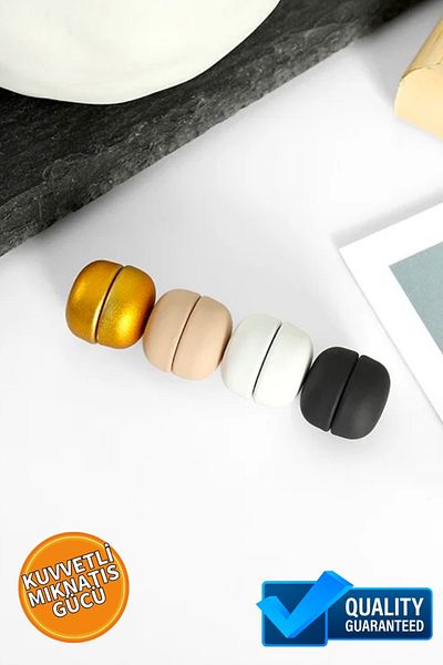 hijabchi 4-Piece Scarf Magnet Shawl Magnet Metal Plated Scarf Magnet Hijab Pins Brooch Brooch Hijab Magnet